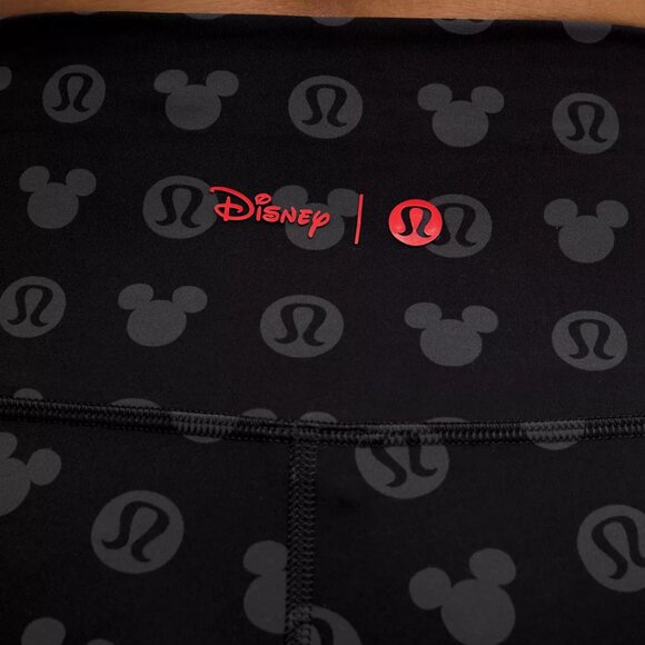 Disney X Lululemon Wunder Train High-Rise Tight 25" NWT Disney Print Black - Picture 3 of 7
